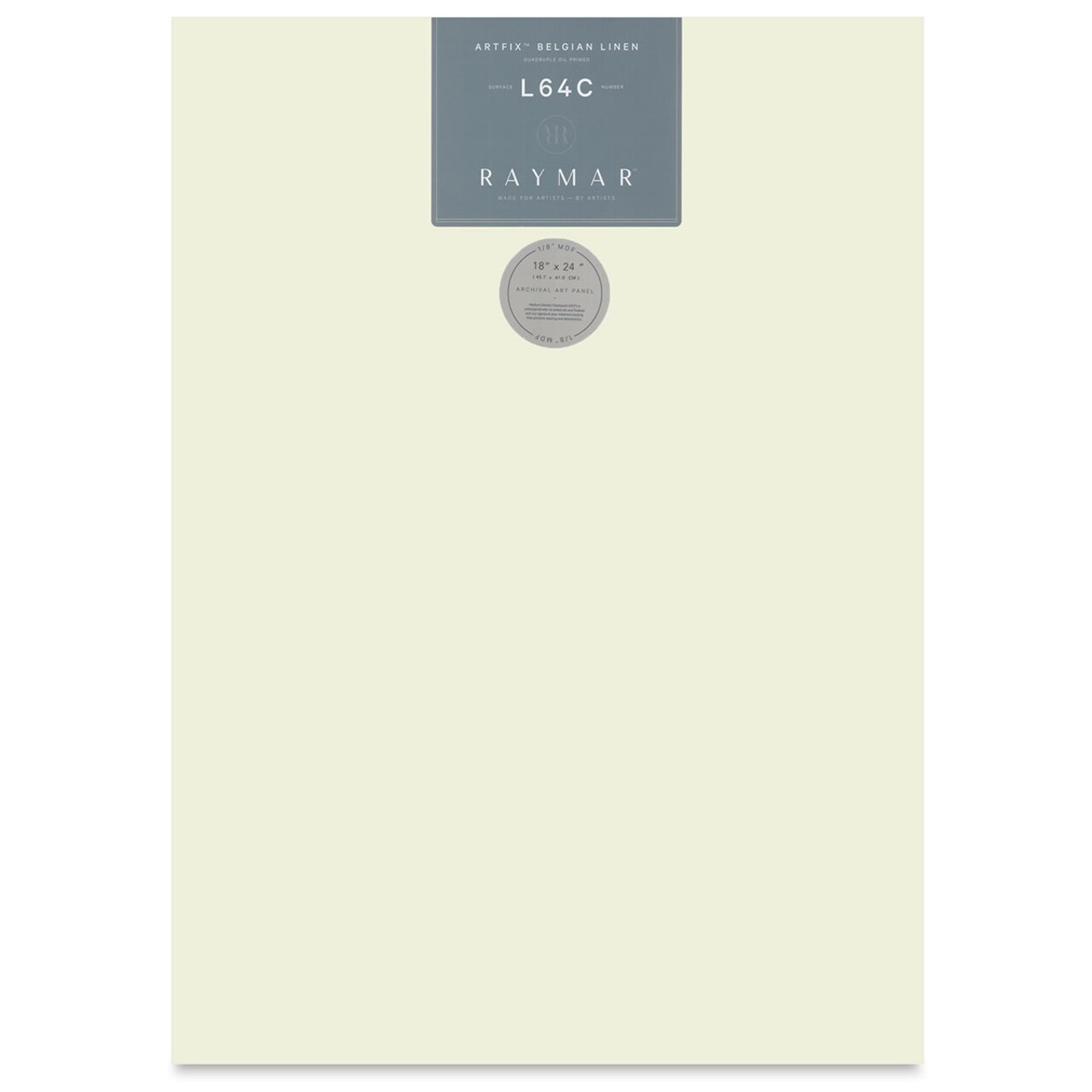 RayMar Artfix Belgian Linen Panel - 18" x 24", L64C, Quadruple Oil Primed